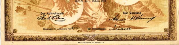 April 1894 erfolgte die Eintragung in das Handelsregister. Zweck: Förderung des Bodenkredits im Reichsgebiet, besonders in der Rheinprovinz und in der Provinz Westfalen.