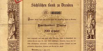 Mitbegründer und Initiator war u.a. Freiherr Carl von Kaskel (Bankhaus Michael Kaskel, aus dem 1872 die Dresdner Bank hervorging). Das Grundkapital betrug Tlr. 5,0 Mio., begeben in 25.