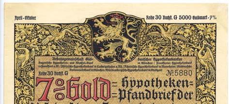 Die Gesellschaft wurde im Wege der Gesamtrechtsnachfolge am 9. September 1940 auf die Bank der Danzig-Westpreußischen Landschaft, Danzig übertragen. VF.(20081). Schätzpreis 75 / Ausruf 25 LOS NR.