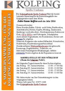 Sonntag, 06.12. 2. Advent: Ernst Kösters (JM); August Timmermann (JM); Alwin Heymann; Ludowika u. Heinrich Schröer; Otto Schlamann; August u. Luise Heeke; Ignatz Prein (v. d.