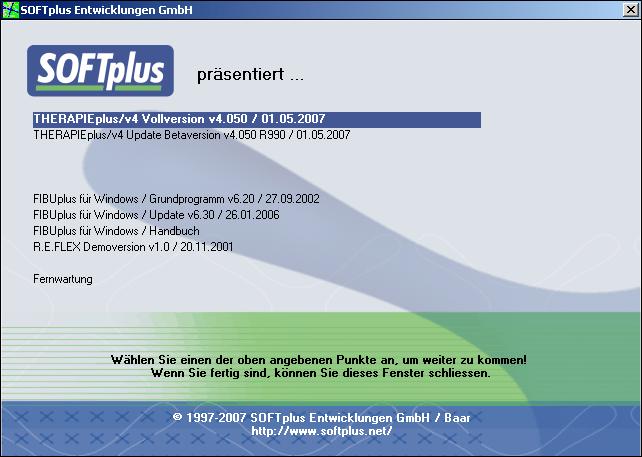 Da Windows Vista mit völlig neuartigen Sicherheitsbestimmungen auffährt, gibt es bei der Installation von THERAPIEplus unter dem neuesten Betriebssystem aus dem Hause