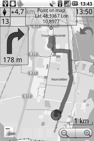 162 A. Heiken und G. Peyke Abb. 3: OpenStreetMap-Anwendung auf einem Smartphone (Quelle: GISCAD-INSITUT) Literatur DE LANGE, N.