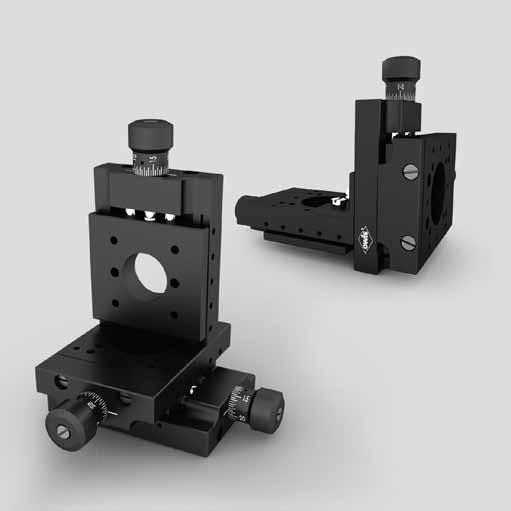 PRODUKTINFORMATION PRODUCT INFORMATION Miniaturverschiebetische Miniature Translation Stages SYS 40 kompatibel verzugsarmes Aluminium reflexionsarm, schwarz eloxiert mit Feingewindespindel kompakte