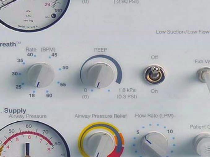 Erprobte Beatmungsmodi, wie der kontinuierliche positive Atemwegsdruck (CPAP) und der positive endexspiratorische Druck (PEEP), ermöglichen eine für die Vermeidung respiratorischer Komplikationen bei