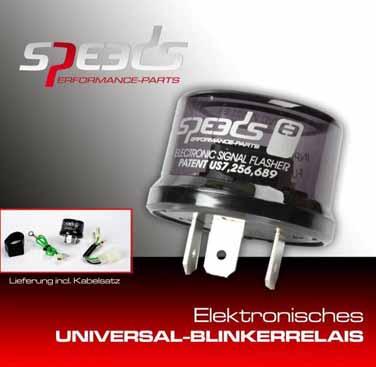 Elektronisches Universal- Blinkerrelais Heizgriffe für Motorroller, Motorräder und Quad Ideal bei der Verwendung von LED-Blinkern, da kein umständliches Verkabeln mit Widerständen nötig ist.
