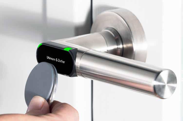 The Electronic Door Handle The electronic door handle combines functionality with an elegant and minimalist stainless steel