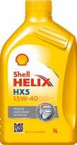 PKW-Motorenöle Shell Helix CORE 1 Shell Helix HX7 10W-40 Shell Helix HX7 10W-40 mit Synthesetechnologie-Grundölen und der einzigartigen aktiven Reinigungstechnologie von Shell hält Motoren sauber und
