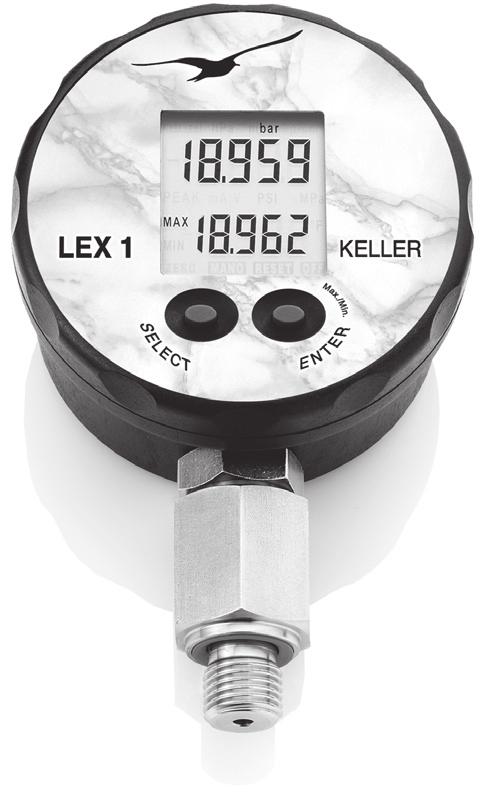 LEX 1 Aktueller Druckwert Actual Pressure Value Valeur de pression actuelle Min.-/Max.