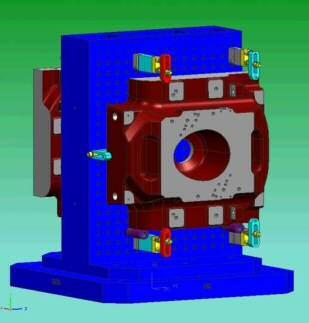 Produktionstechnik Kongress 2014 Prozess Von der Zeichnung zum Bauteil (CAD/CAM) Erstellung eines Bearbeitungsprogramms direkt aus dem 3D-Modell (Konstruktion) Datenbank in 3D von allen Vorrichtungen