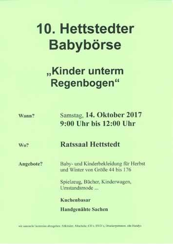 er Nachrichten - 6 - Nr. 9/2017 Großtauschbörse Babybörse Festkonzert zum Tag der Dt.