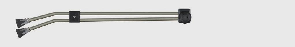 Spritzpistolen & Strahlrohre 08 Strahlrohre mit Ventil ST-54 waagerecht Doppelstrahlrohre 1/4" IG. Strahlrohr mit Ventil ST-54 und Düsenschutz ST-10 mit Niederdruckdüse & Muffe 1/4" IG. Max.