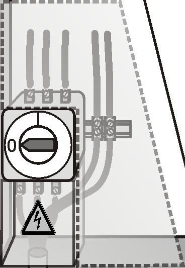 3 zusätzlich Abdeckung über Teile die auch nach Abschaltung weiter spannungsführend