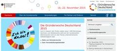 11 Gründerwoche Deutschland Jedes Jahr im November bieten die Partner der Gründerwoche bundesweit Hunderte von Workshops, Seminaren, Planspielen, Wettbewerben und weiteren Veranstaltungen rund um die