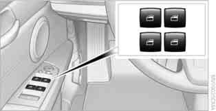 Öffnen, Schließen Einzeln > Schalter bis zum Druckpunkt drücken: Das Fenster öffnet sich, solange Sie den Schalter drücken.