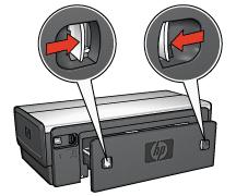 Bewahren Sie die hintere Druckerabdeckung auf. Zum Drucken muss das Zubehör oder die hintere Abdeckung am Drucker angebracht sein. 2.