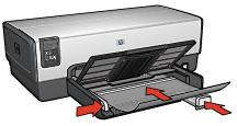 4. Legen Sie die Transparentfolien mit der zu bedruckenden Seite nach unten und dem Klebestreifen nach oben und zum Drucker hin in das Zufuhrfach ein. 5.