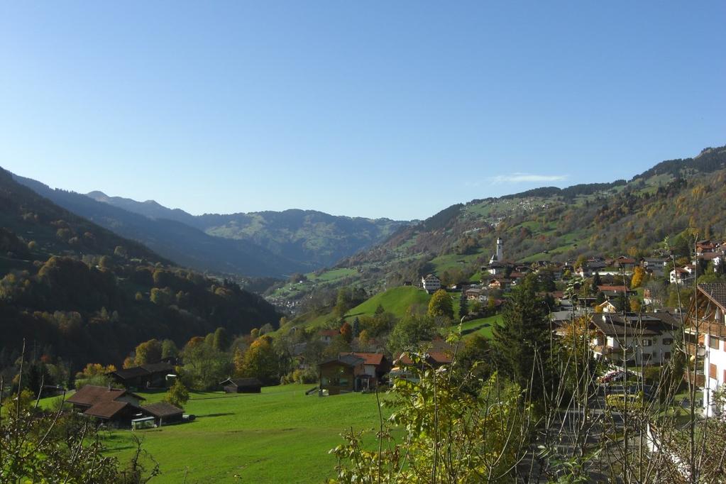 Der letzte Tourabschnitt führt durch das Prättigau bis nach Küblis.