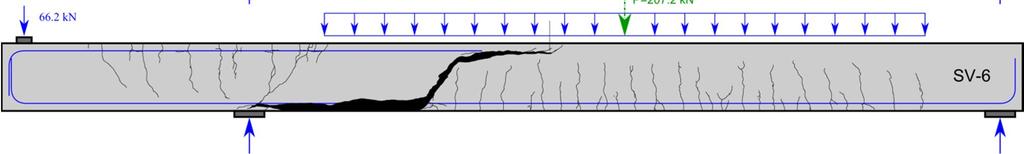 Hervorzuheben ist das Verhalten des Durchlaufträgers (Bild 7b), hier liegt die Versagensstelle im Feldbereich nahe des Momentennullpunktes.