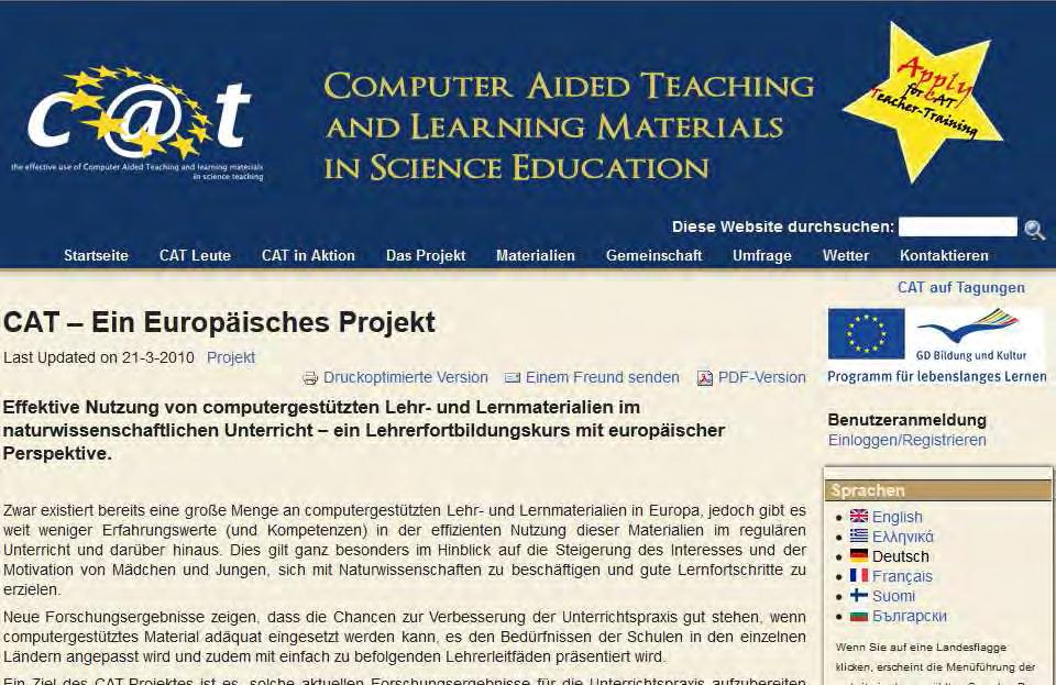 eu/project/ Das Projekt (2009-11) wurde vom Deutschen Museum München koordiniert Informationen über Nanoforschung / Dialog mit Wissenschaftlern für eine