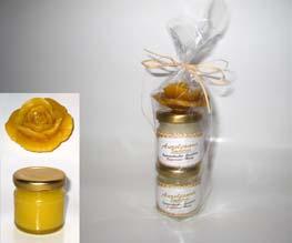 Geschenkidee Nr1: * bestehend aus: 2Stk Honig je 50g und einer aus 100% gegossenen Rose Verkaufspreis: 7,50
