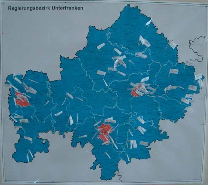 8. Landkarte der Schulentwicklung in Unterfranken Das Netzwerk Unterfranken arbeitet!