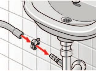 Optimaler Wasserdruck im Leitungsnetz: 100 1000 kpa (1 10 bar) Bei aufgedrehtem Wasserhahn fließen mindestens 8l/min. Bei höherem Wasserdruck Druckminderventil einbauen. max.