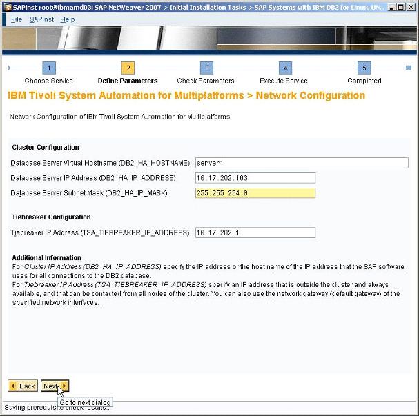 Installation der DB2 Software mit SAP install * Integrierter