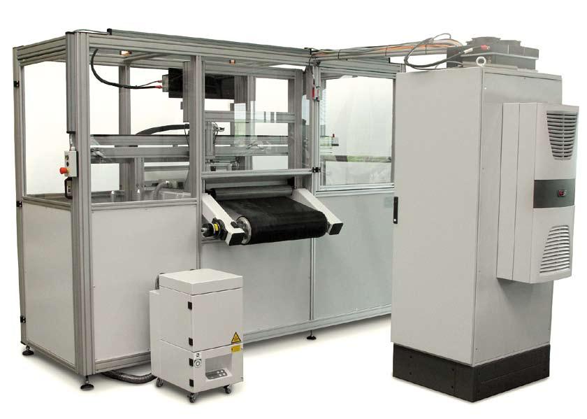 Lasersyst Sondermaschinen Schneiden von Kunststofffolien Automatisches Handling der