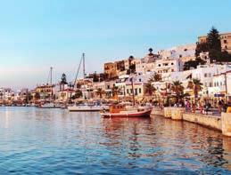 Naxos ist direkt gegenüber von Paros; entsprechend sind wir nach einer kurzen Fahrt am Ziel.