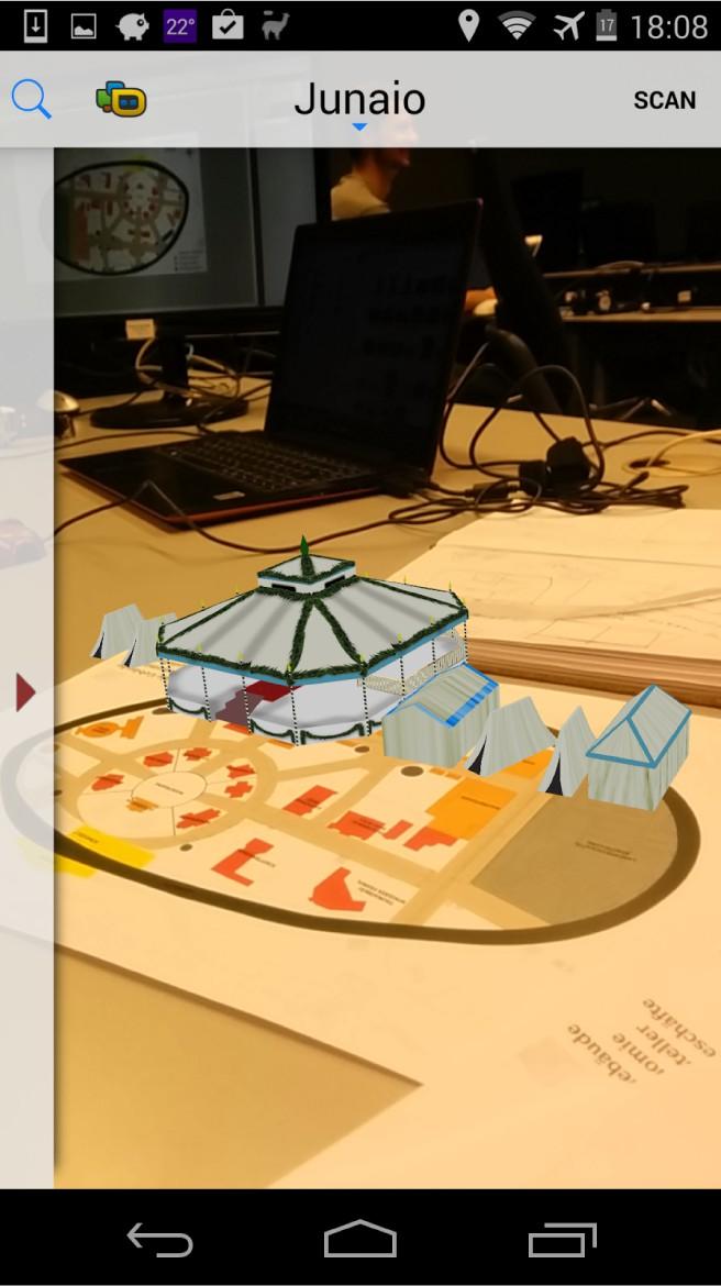 Augmented Reality Application by Jens Fakesch and