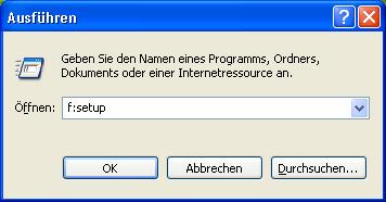 Sollte das Installationsprogramm beim Einlegen des Datenträgers (CD) nicht automatisch starten, müssen Sie die Installation wie folgt durchführen: 1. Warten Sie, bis Windows vollständig geladen ist.