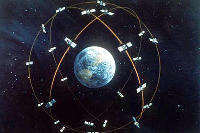 5.1. Positionsbestimmung mit GPS Vogelkäfig aus 24 Satelliten Umlaufzeit ca. 12 Stunden Bahnradius: ca. 26600 km (4 Erdradien) Lebensdauer eines Satelliten ca.