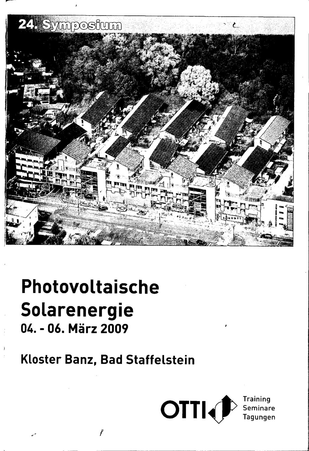 Photovoltaische Solarenergie 04. - 06.