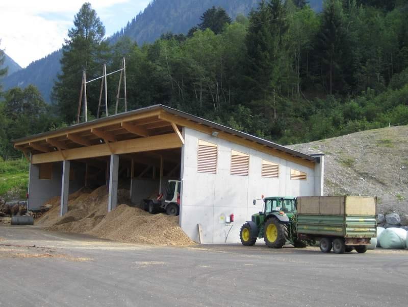 Wir haben im Energiebereich einiges erreicht: Ausbau Biomasse Fernheizwerk Faschina Biomasselagerhalle, Bedarf an