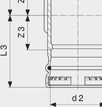 Sanpress-Übergangsstück Modell 2211 Artikel d R Z L SW Z* L* SW* 290 771 12 ⅜ 18 35 17 17 34 17 290 764 12 ½ 20