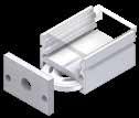 LED-Profil: KUBO MINI Alluminiumaufbauprofil für direkte und indirekte Beleuchtung, 18/12mm