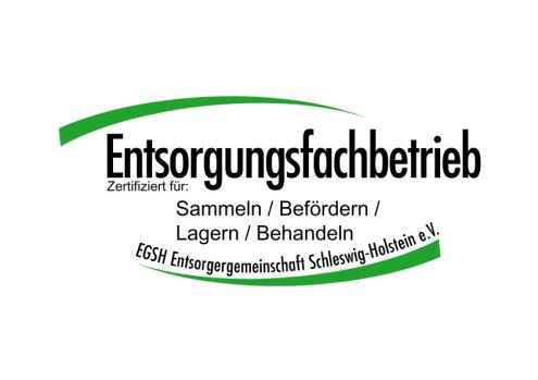 Überwachungszertifikat 1. Name und Anschrift der Zertifizierungsorganisation 1.1 Name: EGSH Entsorgergemeinschaft Schleswig-Holstein e.v. 1.2 Straße: Ottostr. 5 1.