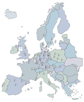 GAWRONSKI weltweit Unsere Referenzen: In annähernd 20 Jahren wurde ein treuer Kundenstamm für Paletten, Förderbänder und Gussteile in ganz Europa aufgebaut