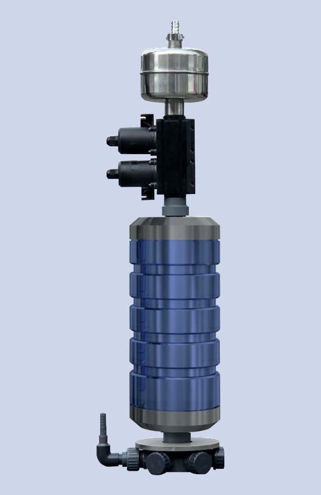Komponenten für die Regenwasseraufbereitung Die patentierte AQUALOOP Membran ist das Herzstück der Wasseraufbereitung.