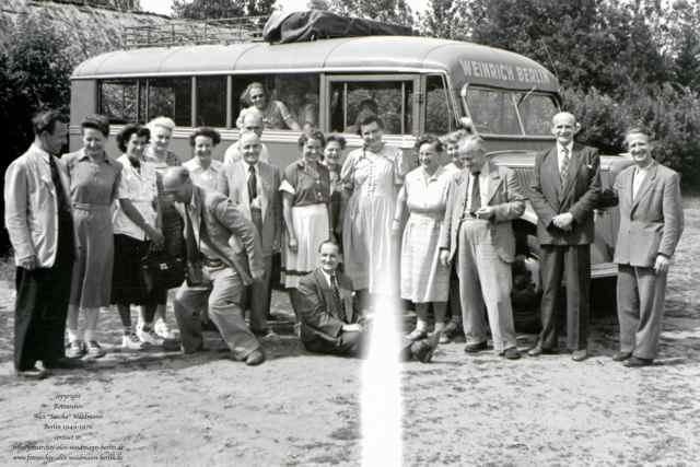 finden Berliner dufte - Betriebsausflug 1950 mit Bus und