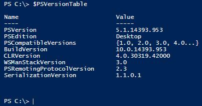 Ab der Powershell Version 4 wird DSC unterstützt. Ich nutze Windows 10 und habe es standardmäßig on Board.