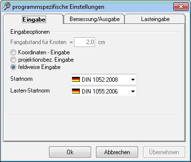 Programmspezifische Einstellungen Unter dem Menüpunkt Optionen Einstellungen D.. können Sie programmspezifische Einstellungen vornehmen.