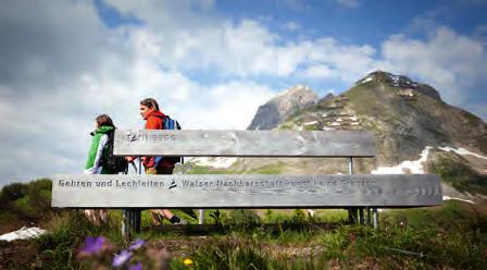 GEFÜHRTE TOUREN Wöchentlich gibt es ein abwechslungsreiches Programm an geführten Wanderungen und Bergtouren.