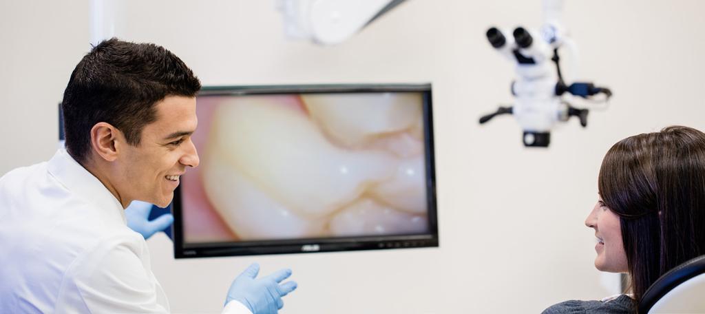 Die hohen Vergrößerungsstufen in Verbindung mit einer extrem hellen LED-Beleuchtung ermöglichen Ihnen, kleinste anatomische Zahnstrukturen zu erkennen und optimal zu therapieren.