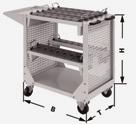 CNC-Werkzeugwagen inkl. Werkzeugaufnahmeträger Trolley for CNC toolholders incl. tool carrier Chariots pour porte-outils CNC incl.