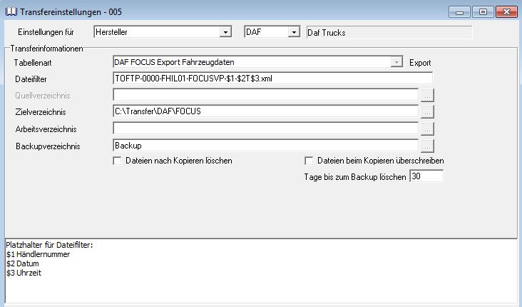 Der Dateinamen muss einen festgelegten Aufbau haben, sonst findet bei DAF keine Verarbeitung statt.