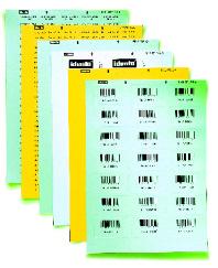 22 x 56 mm mit schwarzem Rand LU-EB2256 TEK Etiketten als Block 640 Stk. 8 x 21 mm LU-TEK821 Taschenpackung mit Deckblatt 840 Stk. 9 x 14 mm LU-TEK914 Mat.