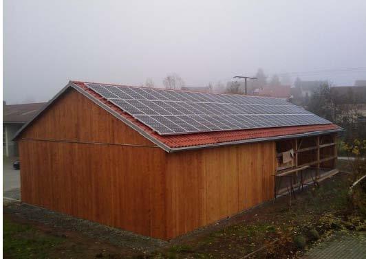 Projekt 03: PV Dachanlage Bauhof Großbardorf Erstellt 2010 Leistung 15 kwp Kosten 47.
