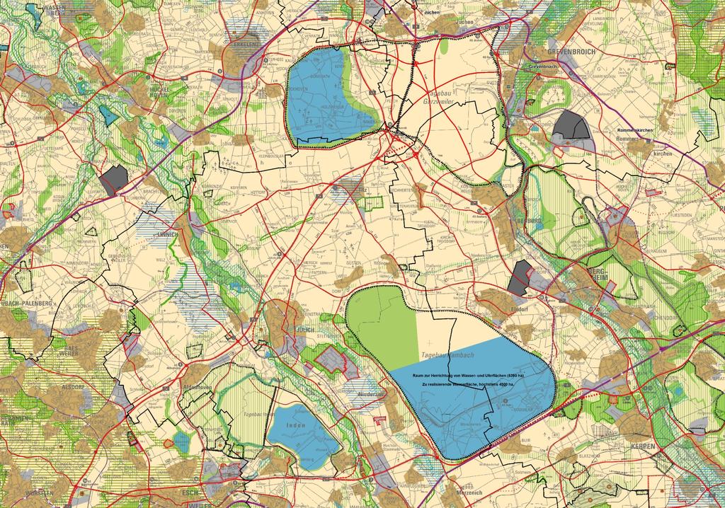 Das Rheinische Revier im Regionalplan Geobasisdaten der Kommunen und des Landes