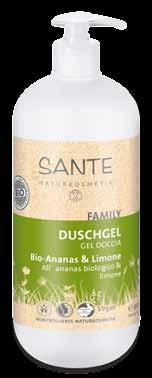 de FAMILY Duschgel Kokos & Vanille oder Ananas & Limone Sante 950 ml